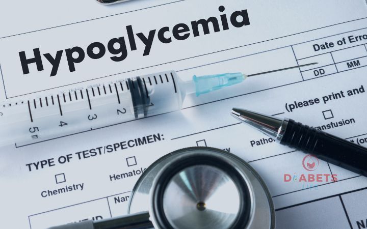 Infográfico dos sinais e sintomas de hipoglicemia