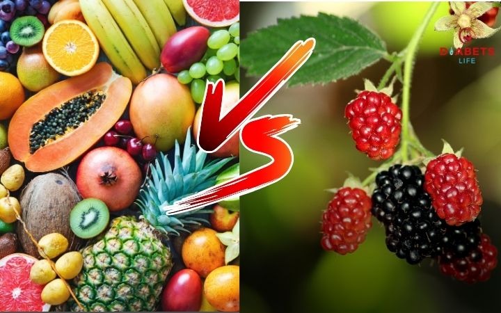 Comparação de frutas para diabéticos - Diabets Life